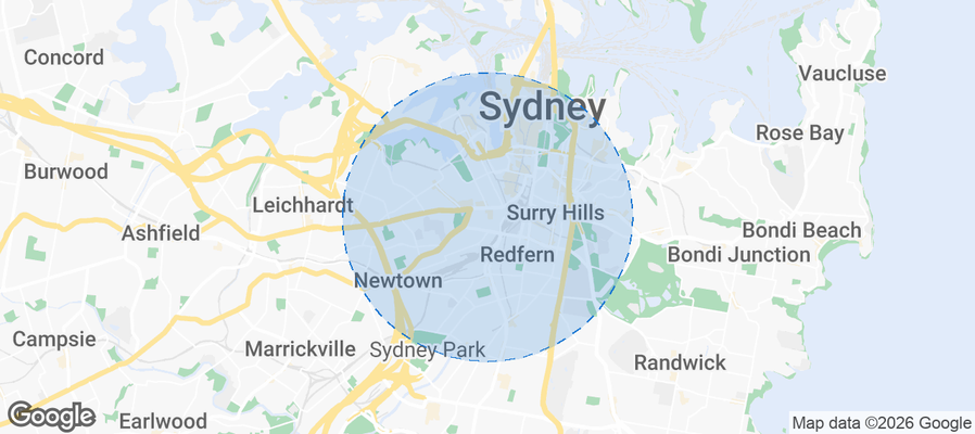 Chippendale Airbnb map